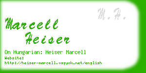 marcell heiser business card